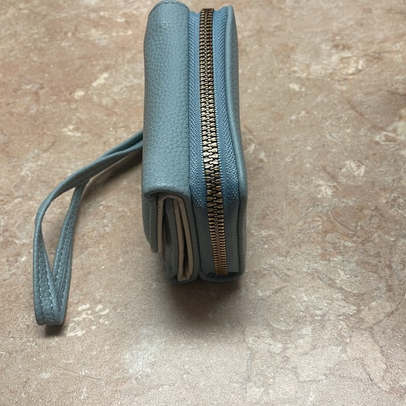 Blue wallet with handle - Picture 2 of 6